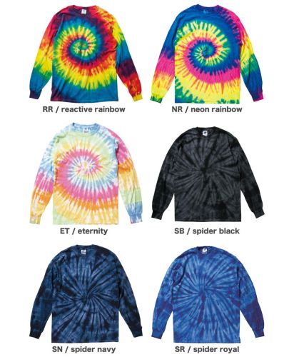 Rainbow＆Spider Long Sleeve Tee/展開カラー