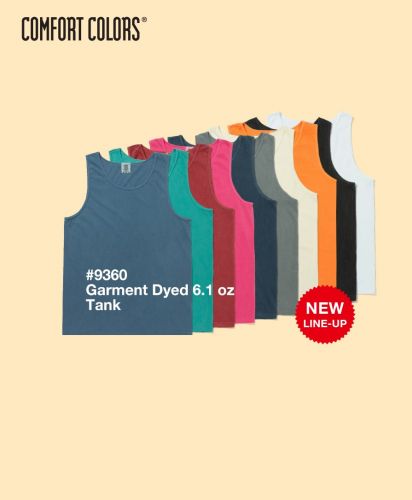 6.1oz ガーメントダイ タンクトップ/COMFORT COLORS