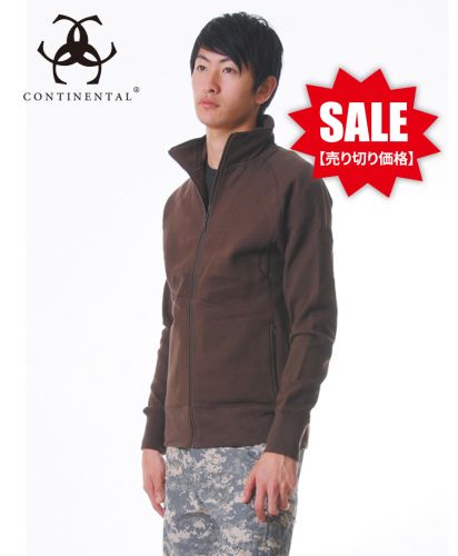【SALE】メンズスウェット フルジップジャケット DB/Dark Brown
