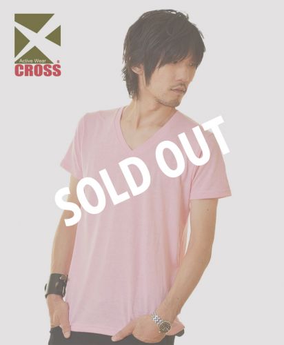 トライブレンドVネックTシャツ/MPNミックスピンク Mサイズ メンズ 176cm/SOLDOUT