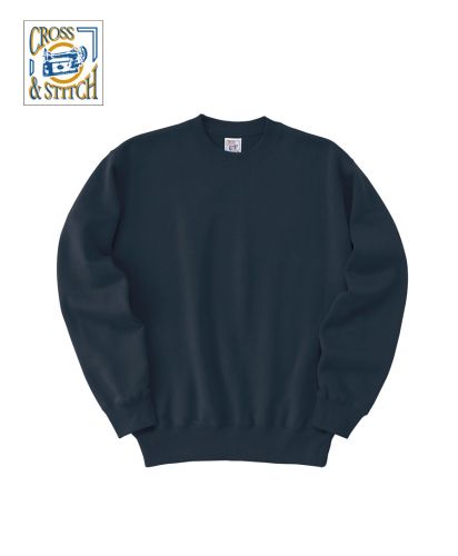 CROSS&STITCH(クロスアンドステッチ)レギュラーウェイトスウェットシャツ/69 ネイビー