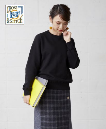 CROSS&STITCH(クロスアンドステッチ)レギュラーウェイトスウェットシャツ/オーセンティックな定番スウェット