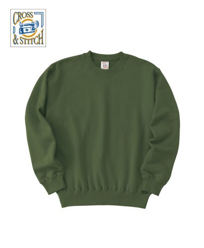 CROSS&STITCH(クロスアンドステッチ)レギュラーウェイトスウェットシャツ/	52 アイビーグリーン