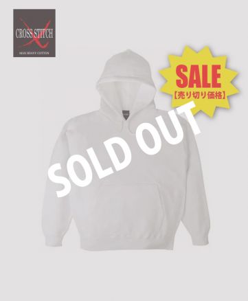 12.4ozマックスヘビー パーカー/ホワイト/SOLDOUT