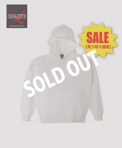 12.4ozマックスヘビー パーカー/ホワイト/SOLDOUT