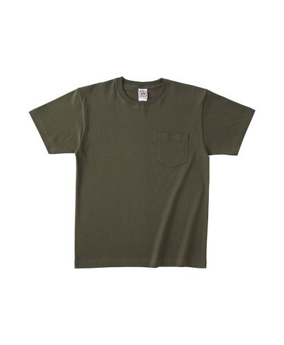 オープンエンドマックスウェイトポケットTシャツ/アーミーグリーン Lサイズ メンズ 179cm80 アーミーグリーン