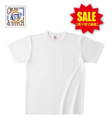 【SALE】オープンエンドマックスウェイトバインダーネックポケットTシャツ|02 ナチュラル