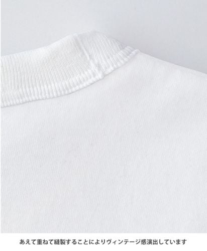 オープンエンド3/4スリーブベースボールTシャツ/ヴィンテージ感のある縫製