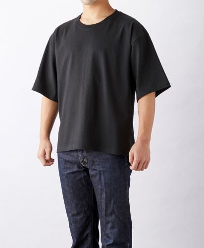 オープンエンドマックスウエイトメンズオーバーTシャツ/03ディープブラック Mサイズ メンズ175cm