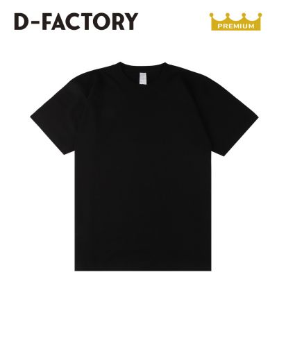 6.6オンス プレミアムコンフォートTシャツ/D-FACTORY:007ブラック