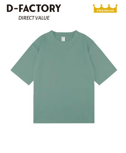 6.6オンス オーバーサイズコンフォートTシャツ（5分袖）/304シティグリーン