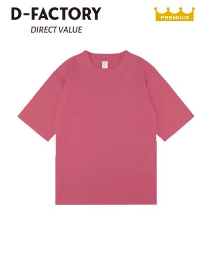 6.6オンス オーバーサイズコンフォートTシャツ（5分袖）/211フラミンゴピンク