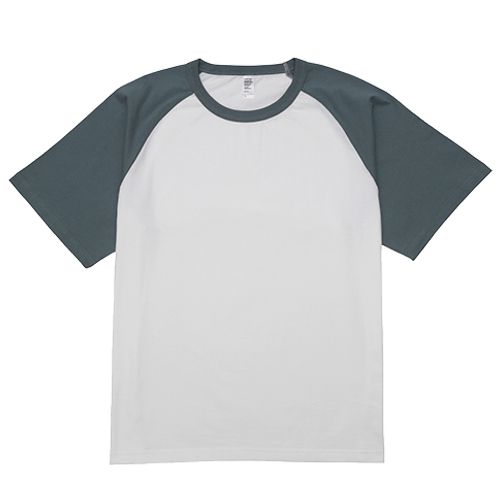 プレミアムコンフォートラグランスリーブTシャツ【D-FACTORY】-無地T