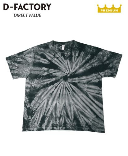 D-FACTORY(ディーファクトリー)6.6オンス プレミアムスパイラルTシャツ/530 スパイラルブラック