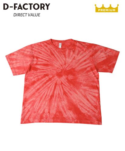 D-FACTORY(ディーファクトリー)6.6オンス プレミアムスパイラルTシャツ/531 スパイラルレッド
