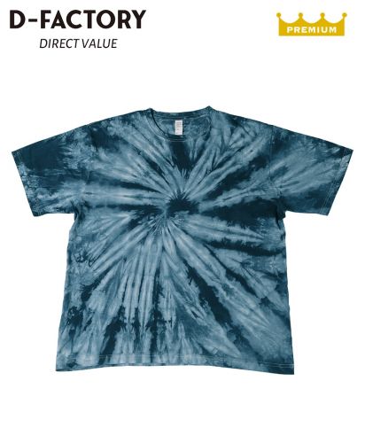 D-FACTORY(ディーファクトリー)6.6オンス プレミアムスパイラルTシャツ/533 スパイラルネイビー