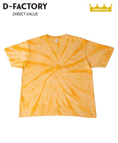 D-FACTORY(ディーファクトリー)6.6オンス プレミアムスパイラルTシャツ/536 スパイラルゴールド
