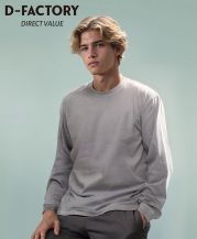 D-FACTORY(ディーファクトリー) 6.6オンス ロングスリーブガーメントダイTシャツ（1.6インチリブ）