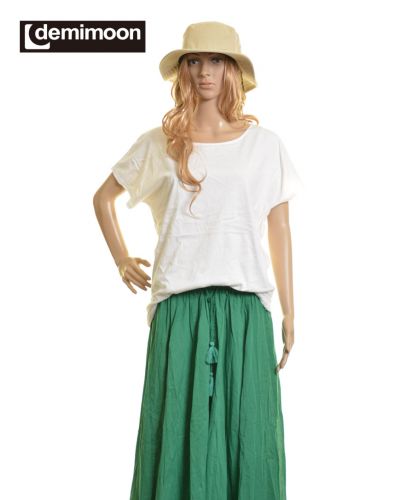 ドルマンTシャツ(DM4350)/ WHTホワイト Fサイズ マネキン168cm