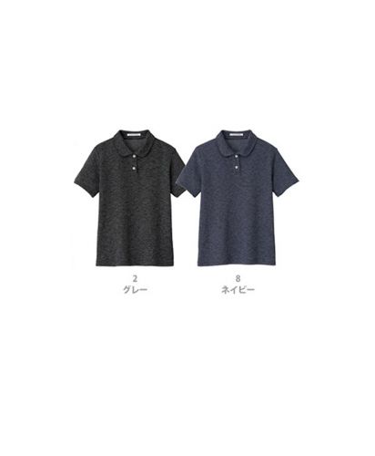 レディース 吸汗速乾フラットカラー ポロシャツ/展開カラー