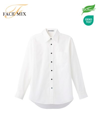 FACE MIX(フェイスミックス)ブロードレギュラーカラー長袖シャツ