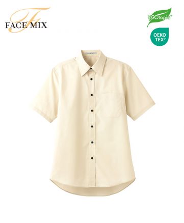 FACE MIX(フェイスミックス)ブロードレギュラーカラー半袖シャツ