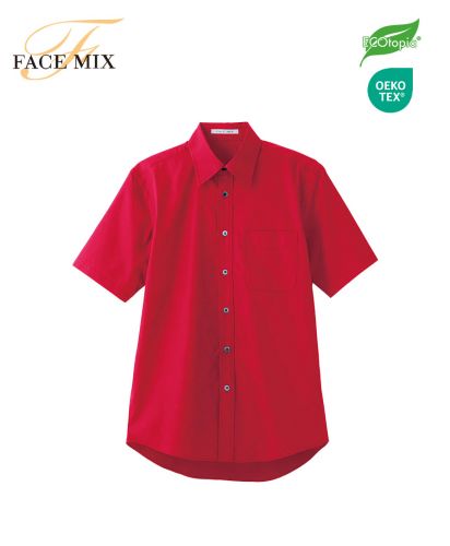 FACE MIX(フェイスミックス)ブロードレギュラーカラー半袖シャツ