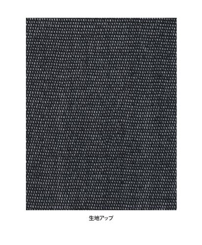 フェイスミックス(FACE MIX)バンドカラー長袖シャツ/生地詳細（16ブラック）