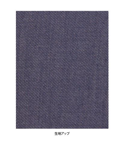 フェイスミックス(FACE MIX)バンドカラー長袖シャツ/生地詳細（8ネイビー）