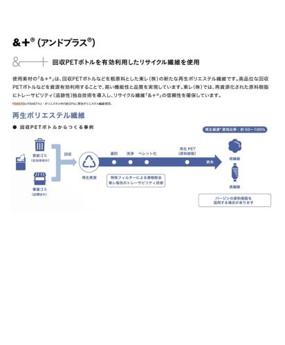 フェイスミックス(FACE MIX)バンドカラー長袖シャツ/東レのリサイクルポリエステル「 &+(アンドプラス)」を使用
