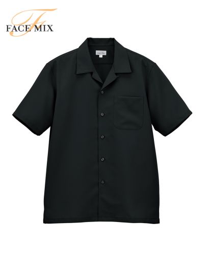 フェイスミックス(FACE MIX)ユニセックスシャツジャケット/16ブラック