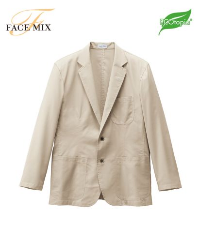 フェイスミックス(FACE MIX)ユニセックスシャツジャケット/1 ベージュ