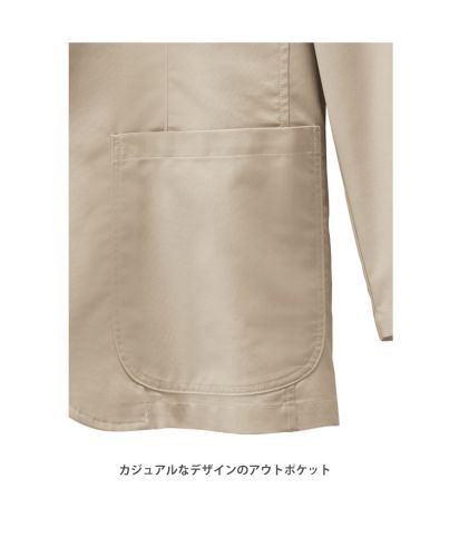 フェイスミックス(FACE MIX)ユニセックスシャツジャケット/カジュアルなデザインのアウトポケット