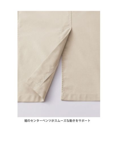 フェイスミックス(FACE MIX)ユニセックスシャツジャケット/裾のセンターベンツがスムーズな動きをサポート