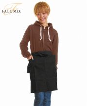 フェイスミックス(FACE MIX)フロントスリット ショートエプロン/5ブラウン Fサイズ 163cm