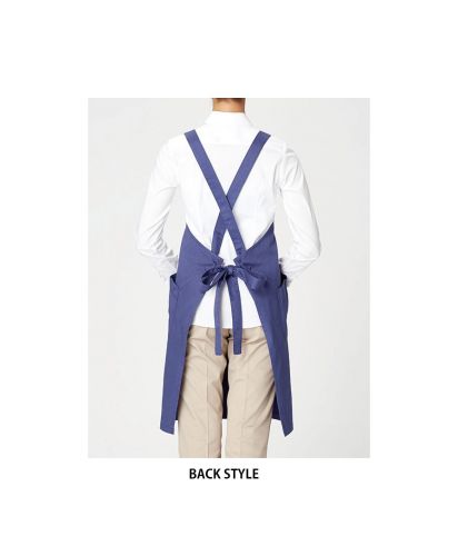 フェイスミックス(FACE MIX)バッククロス胸当てエプロン/BACK STYLE