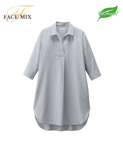 フェイスミックス(FACE MIX)シャツワンピース/2 グレー