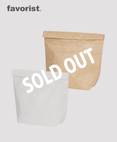 タイベック製ランチバッグ/左 ホワイト(206641） /右 クラフト（206740)/SOLDOUT