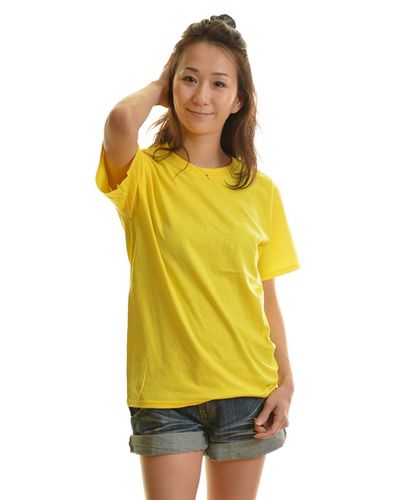 フルーツ ベーシックTシャツ/05イエロー Sサイズ レディース 156cm