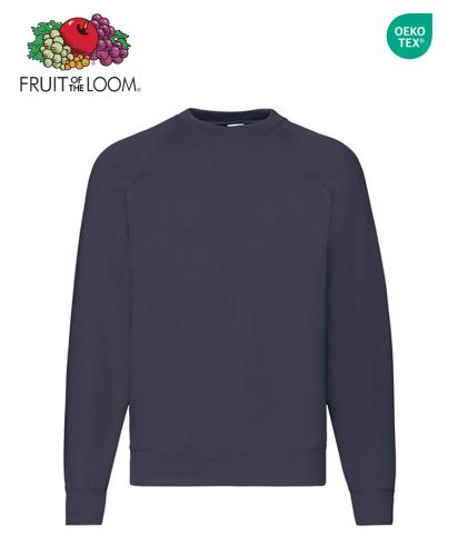 FRUIT OF THE LOOM（フルーツオブザルーム）ヨーロッパモデル Classic Raglan Sweatshirt/DN ディープネイビー