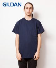 ギルダン(GILDAN)6ozウルトラコットンポケットTシャツ/032C ネイビー メンズ