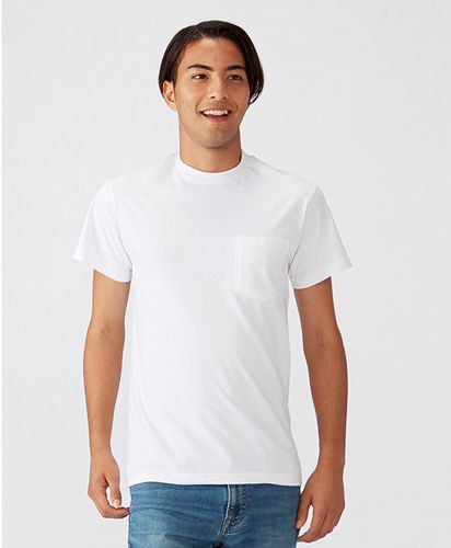 6.1oz ハンマーポケットTシャツ/ホワイト メンズ