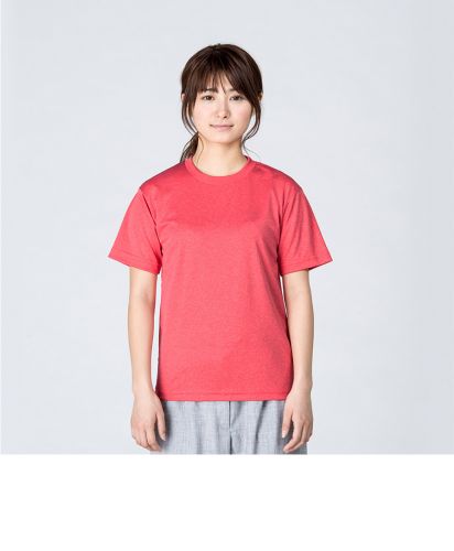 4.4オンスドライTシャツ/903ミックスレッド（モデル161cm）