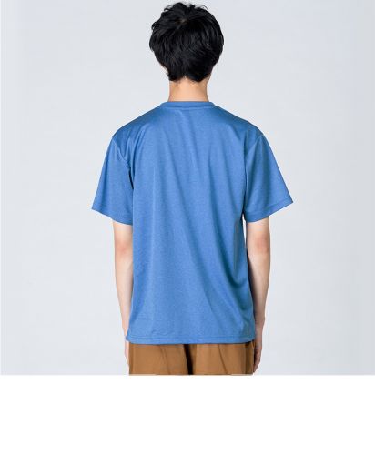 4.4オンスドライTシャツ/902ミックスブルー.BACKスタイル