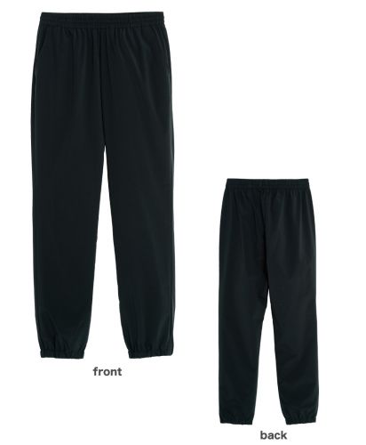 glimmer ACTIVE WEAR ドライストレッチジョガーパンツ(00371-SAJ)ブラック_front&back