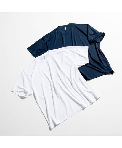 glimmer Active Wear(グリマーアクティブウェア)ACTドライTシャツ3枚パック /001 ホワイト＆031 ネイビー