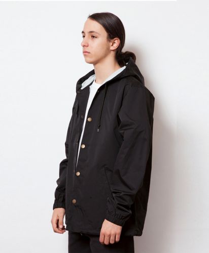 W/R Hooded Windbreaker Coaches Jacket/BKブラック メンズ