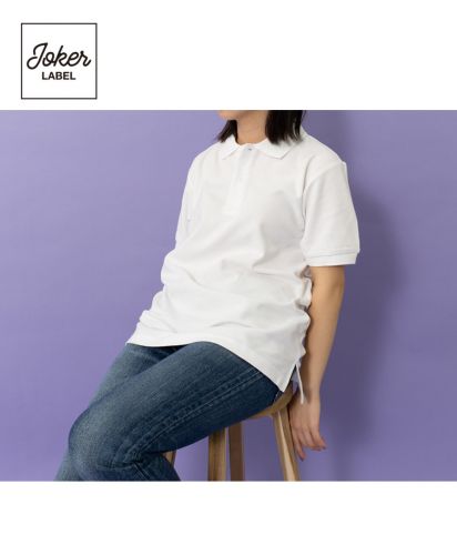 JOKER LABEL(ジョーカーラベル)カノコポロシャツ（綿100％）/ 身長154cm Sサイズ着用