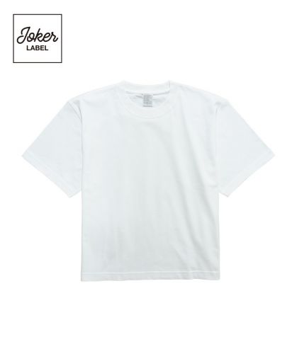 JOKER LABEL(ジョーカーラベル)ハイグレードコットンクロップドTシャツ/WH ホワイト