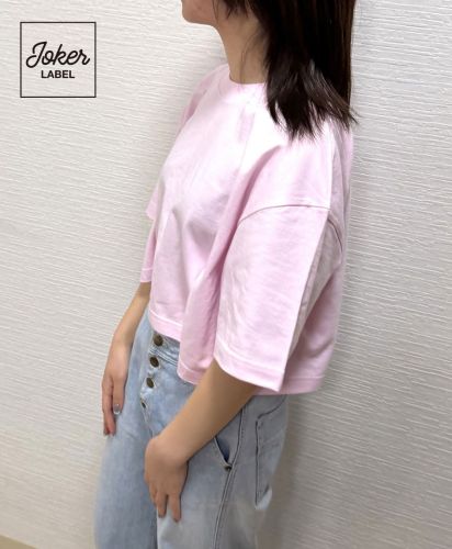 JOKER LABEL(ジョーカーラベル)ハイグレードコットンショートTシャツ/モデル着用：身長154cmでLサイズ着用